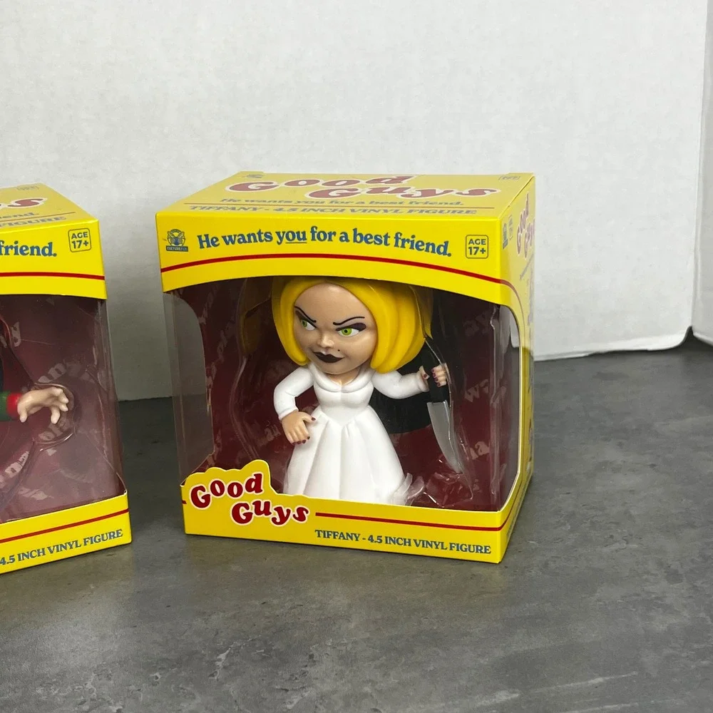 CultureFly Chucky and Tiffany 4.5 Inch Vinyl Figure Set Good Guys Child's‎ Play